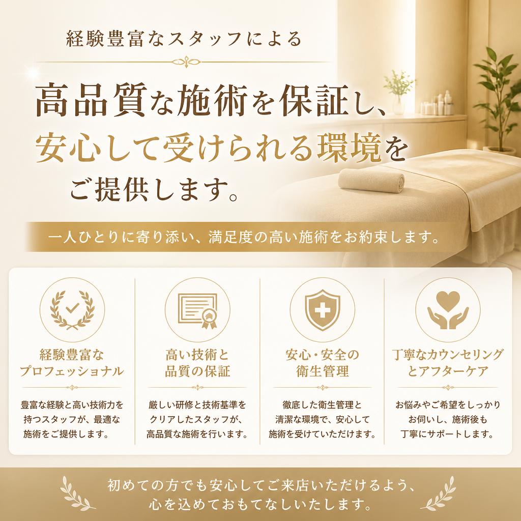 5. 国家資格を持つ専門スタッフによる施術