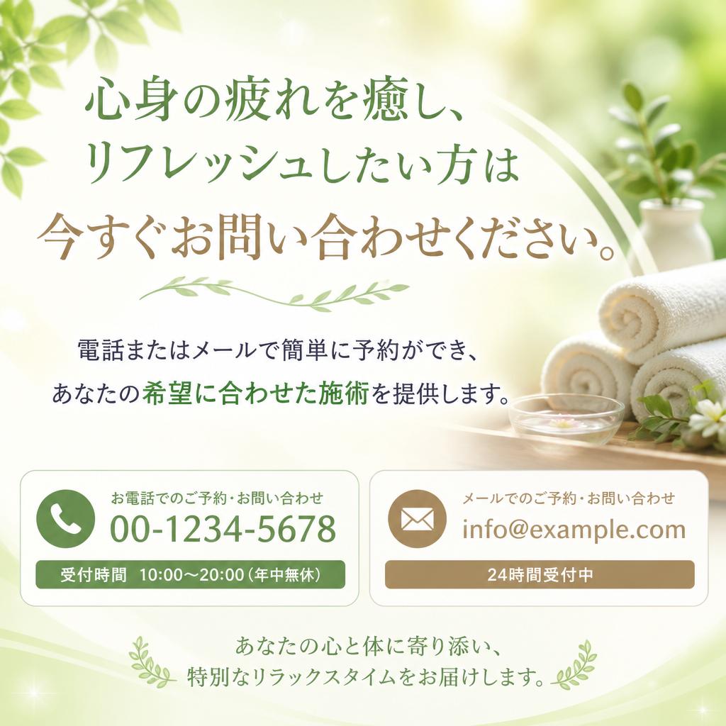 今すぐお問い合わせを！