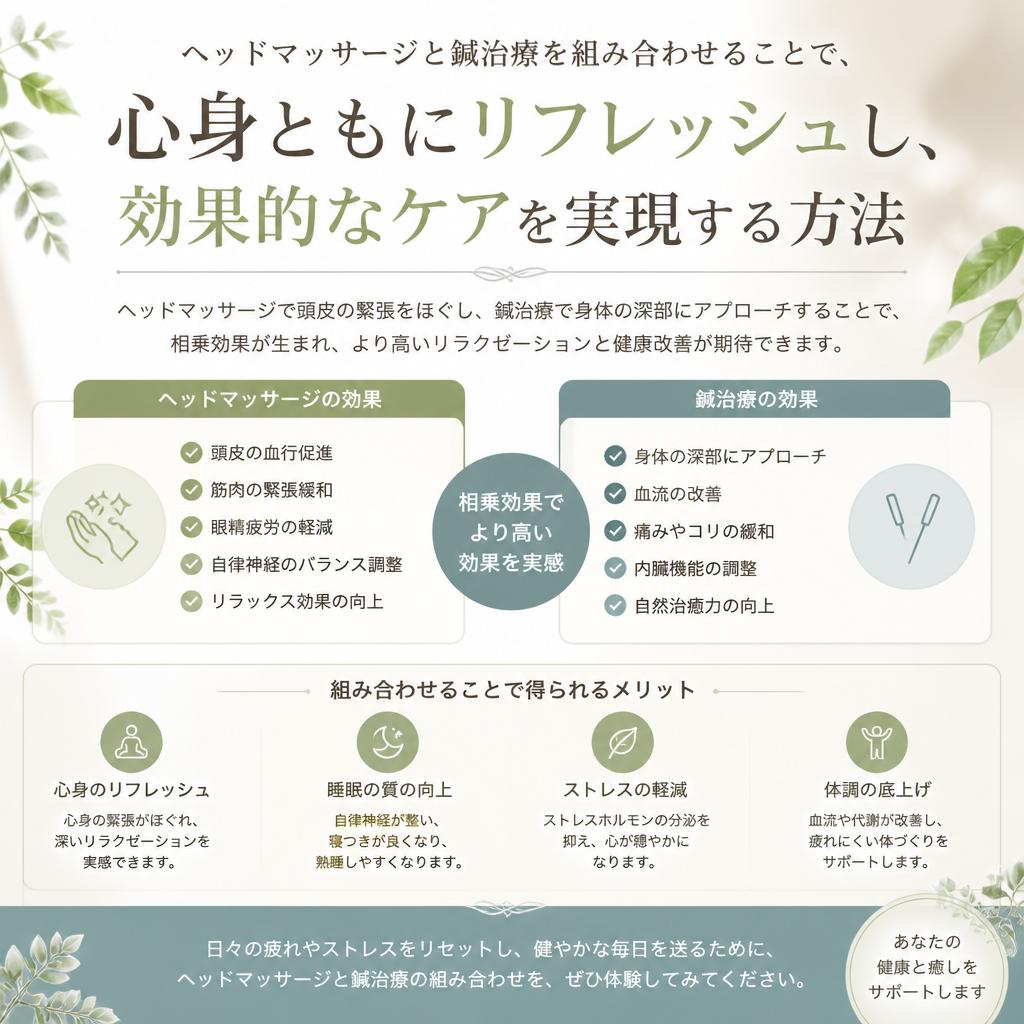 鍼治療との相乗効果