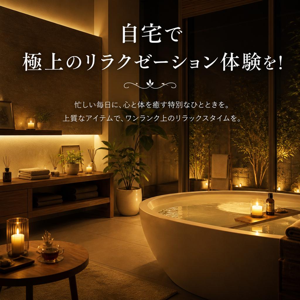 自宅で極上のリラクゼーション体験を！