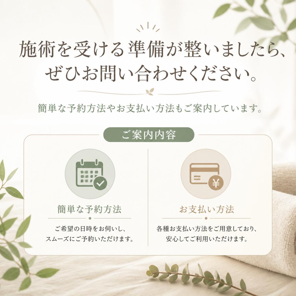 今すぐ予約！お問い合わせはこちらから