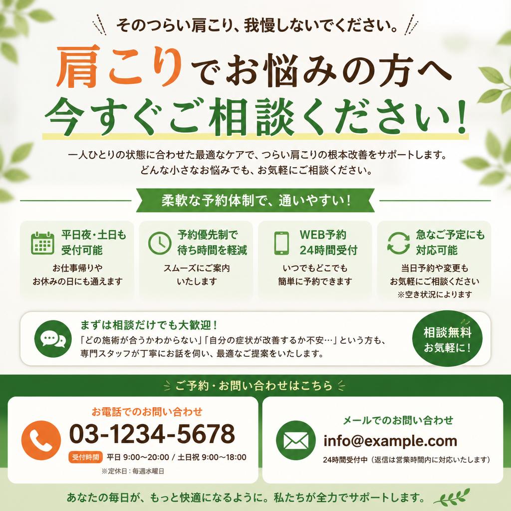 今すぐお問い合わせを！