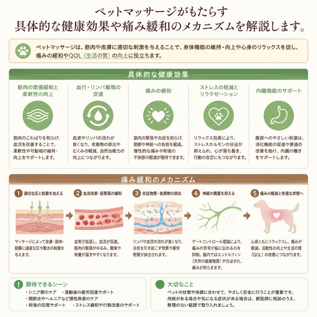2. マッサージが愛犬の健康に与える効果