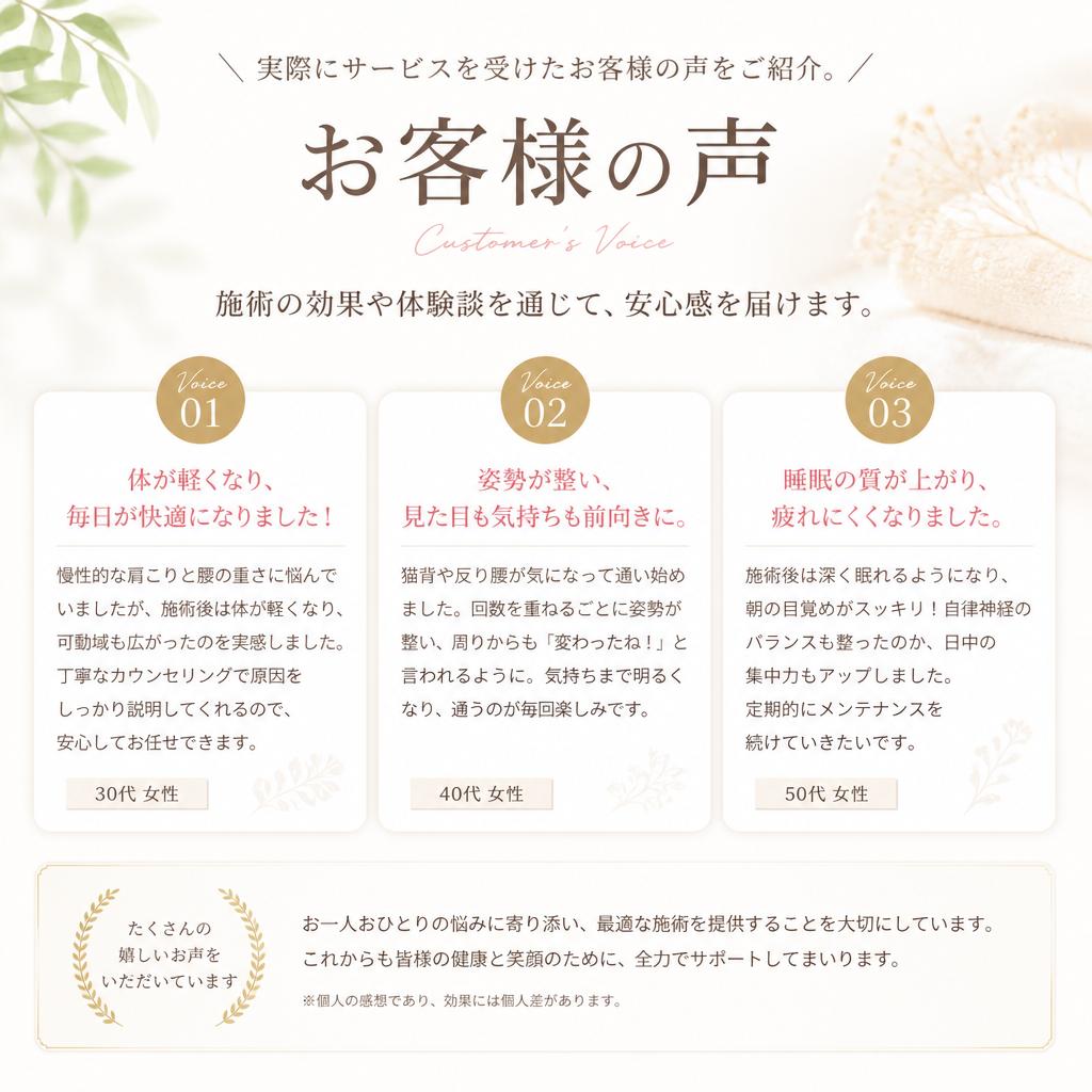 お客様の声