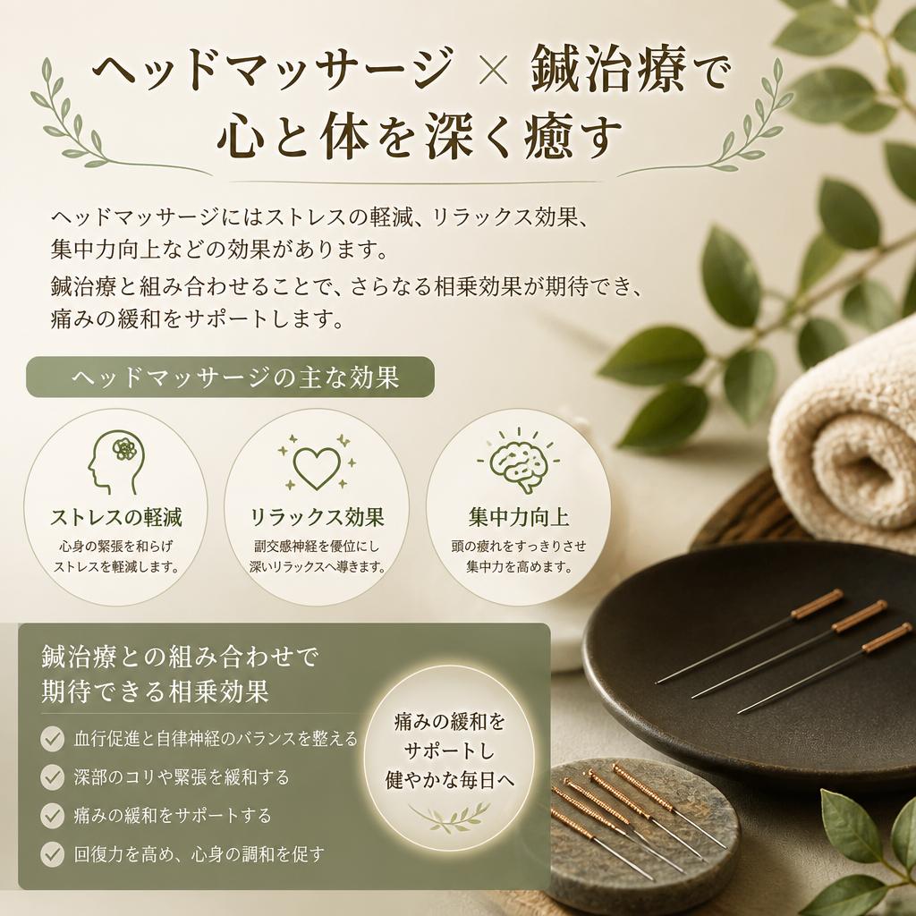 ヘッドマッサージの効果